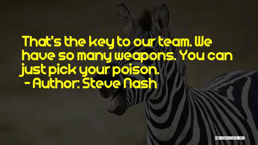 Pick Your Poison Quotes By Steve Nash
