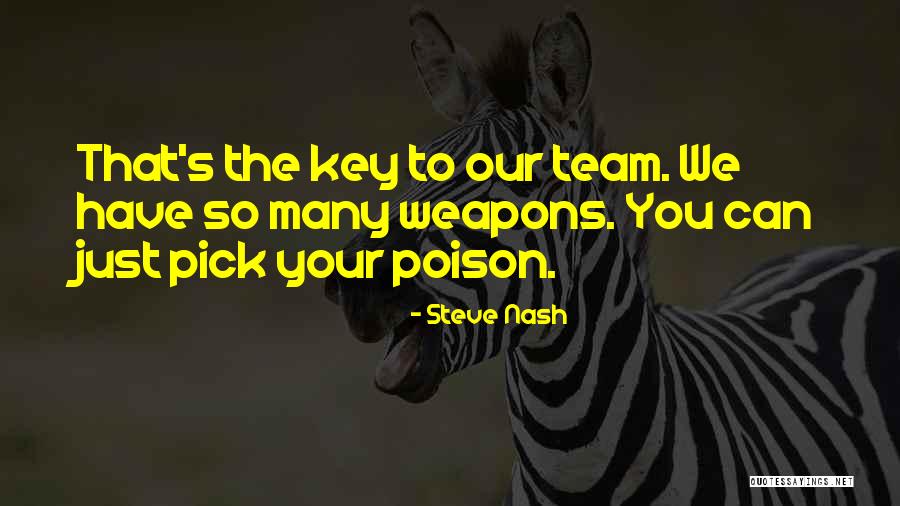 Pick Your Poison Quotes By Steve Nash