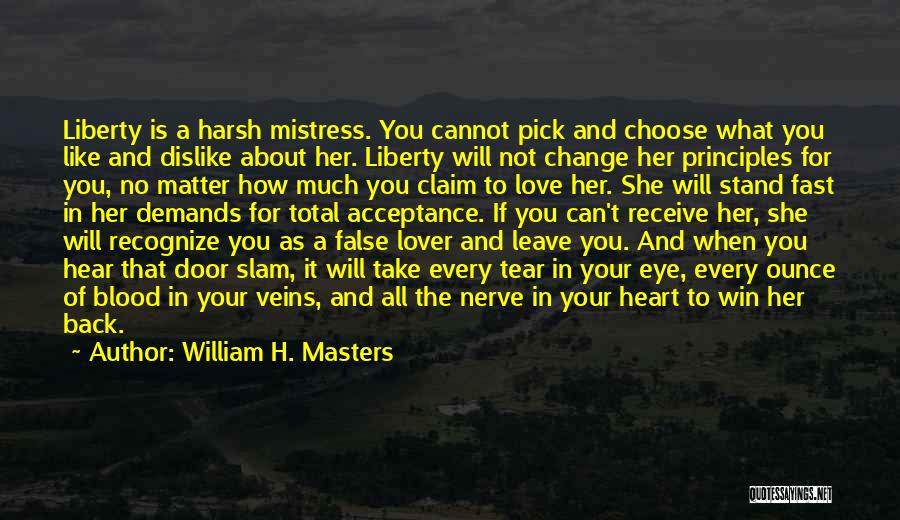 Pick Yourself Back Up Quotes By William H. Masters