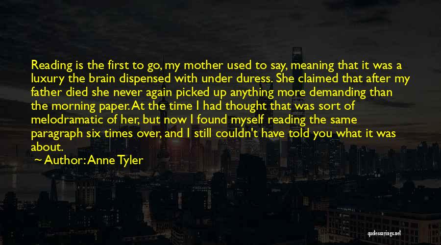 Picked Myself Up Quotes By Anne Tyler