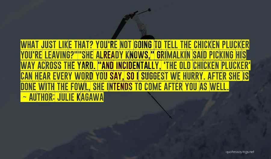 Picking Up And Leaving Quotes By Julie Kagawa