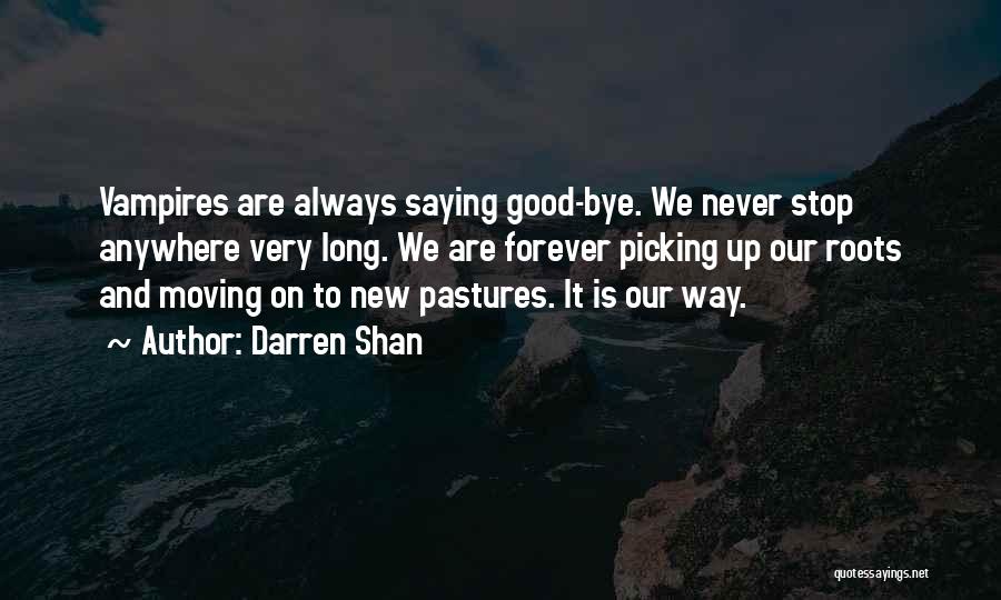 Picking Up And Moving On Quotes By Darren Shan