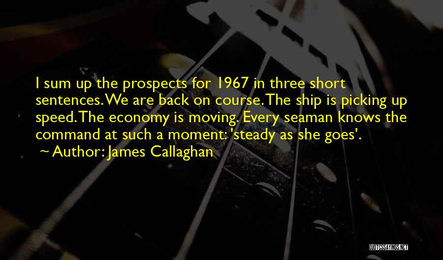 Picking Up And Moving On Quotes By James Callaghan