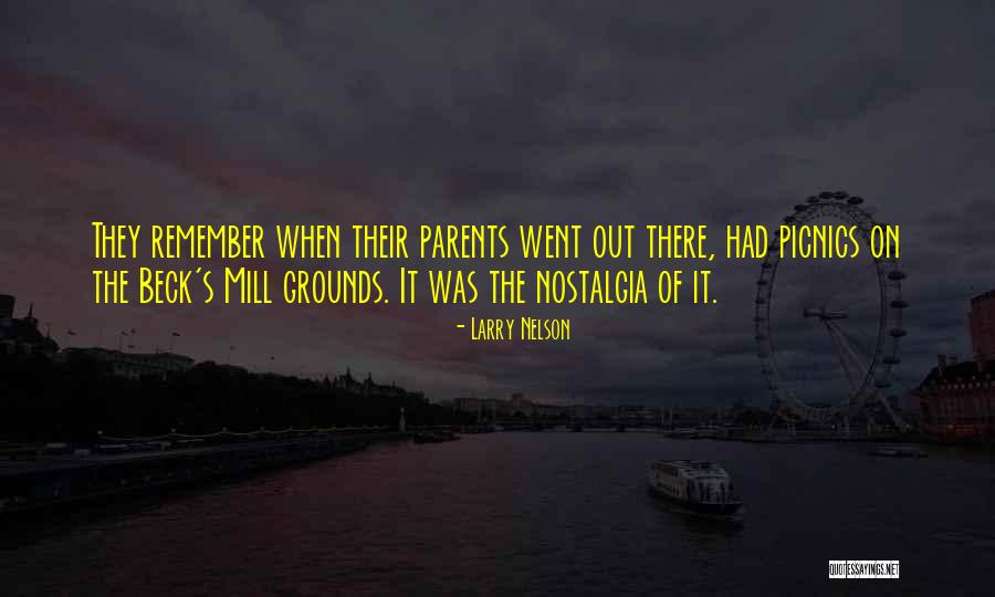 Picnics Quotes By Larry Nelson Picnics Quotes By Larry Nelson