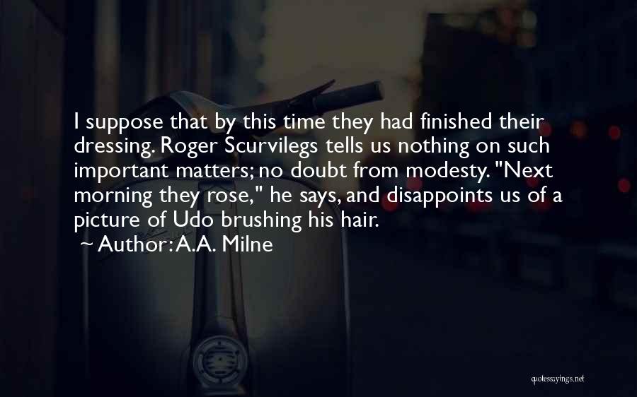 Picture Of Rose With Quotes By A.A. Milne