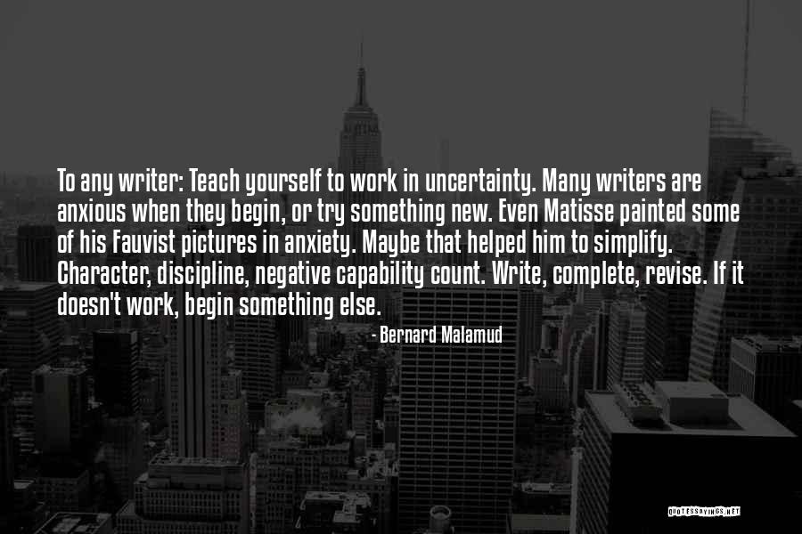 Pictures Of Yourself Quotes By Bernard Malamud