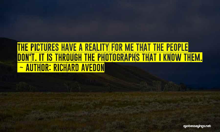 Pictures Quotes By Richard Avedon