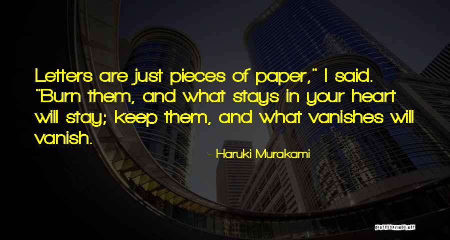 Pieces Of Heart Quotes By Haruki Murakami