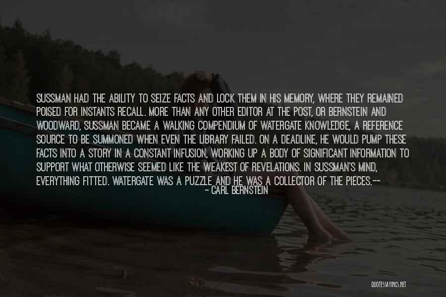 Pieces Of The Puzzle Quotes By Carl Bernstein Pieces Of The Puzzle Quotes By Carl Bernstein