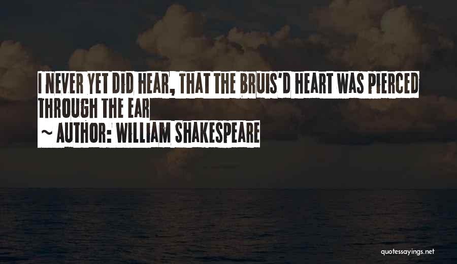 Pierced Quotes By William Shakespeare