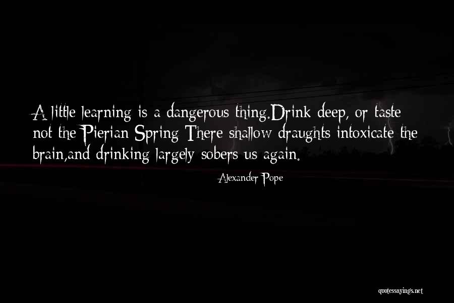 Pierian Spring Quotes By Alexander Pope Pierian Spring Quotes By Alexander Pope