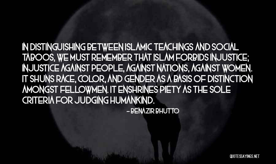 Piety Islam Quotes By Benazir Bhutto Piety Islam Quotes By Benazir Bhutto
