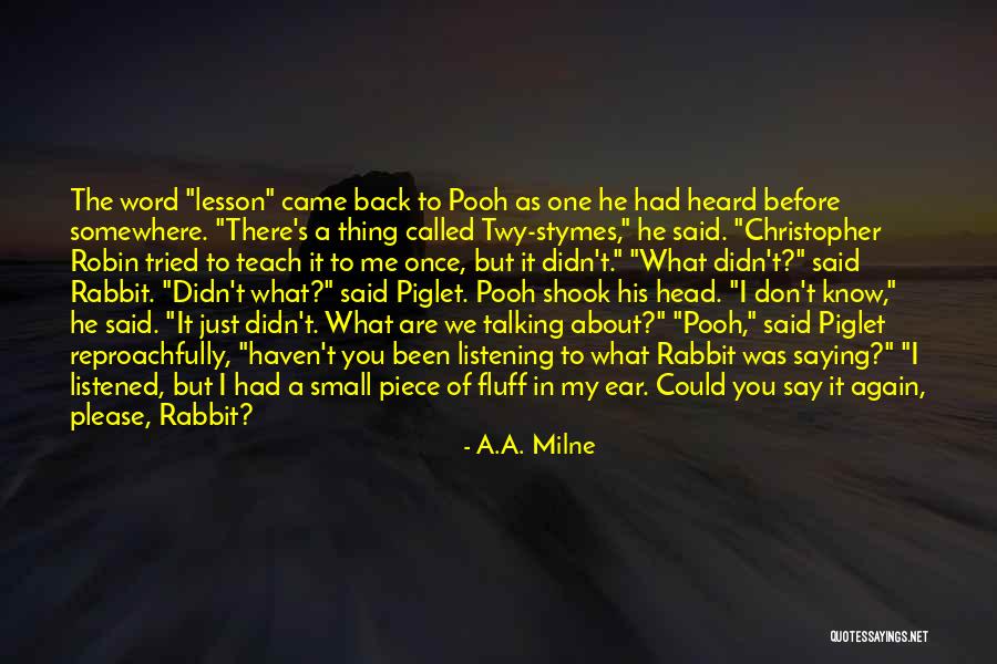 Piglet And Pooh Quotes By A.A. Milne