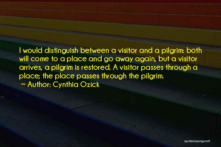 Pilgrim Quotes By Cynthia Ozick