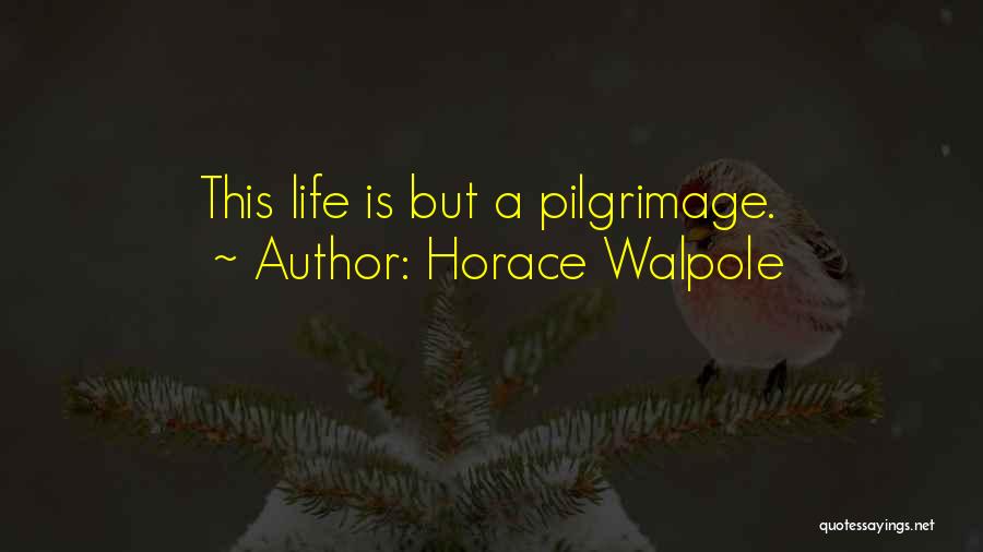 Pilgrimage Quotes By Horace Walpole