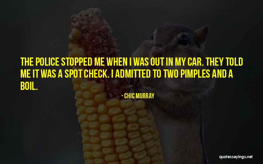 Pimples Quotes By Chic Murray Pimples Quotes By Chic Murray
