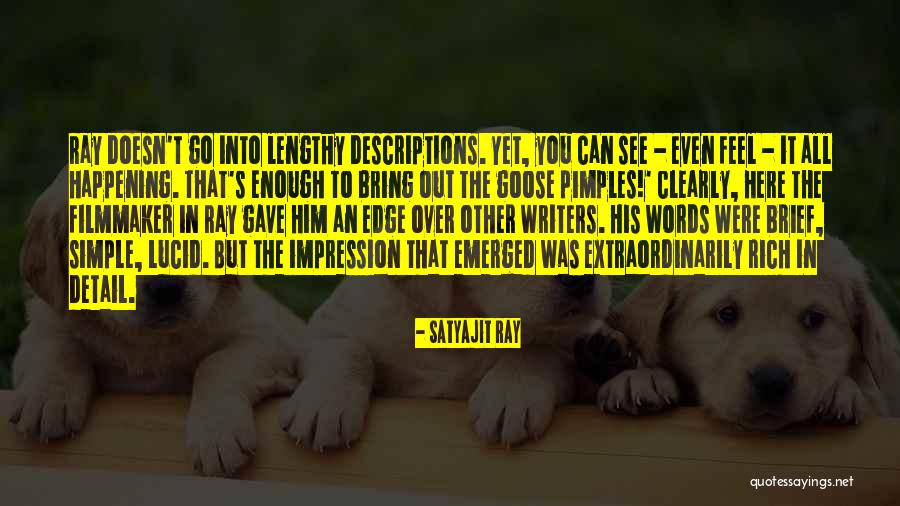Pimples Quotes By Satyajit Ray Pimples Quotes By Satyajit Ray