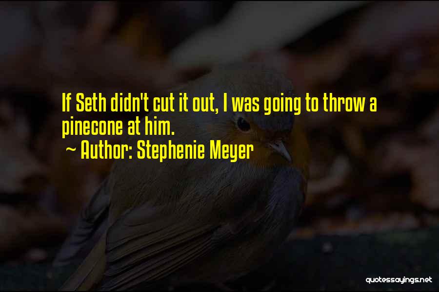 Pinecone Quotes By Stephenie Meyer