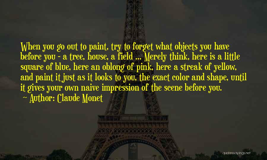 Pink And Blue Quotes By Claude Monet