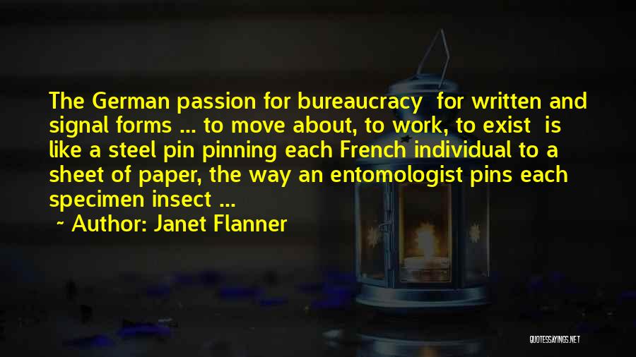 Pinning Quotes By Janet Flanner