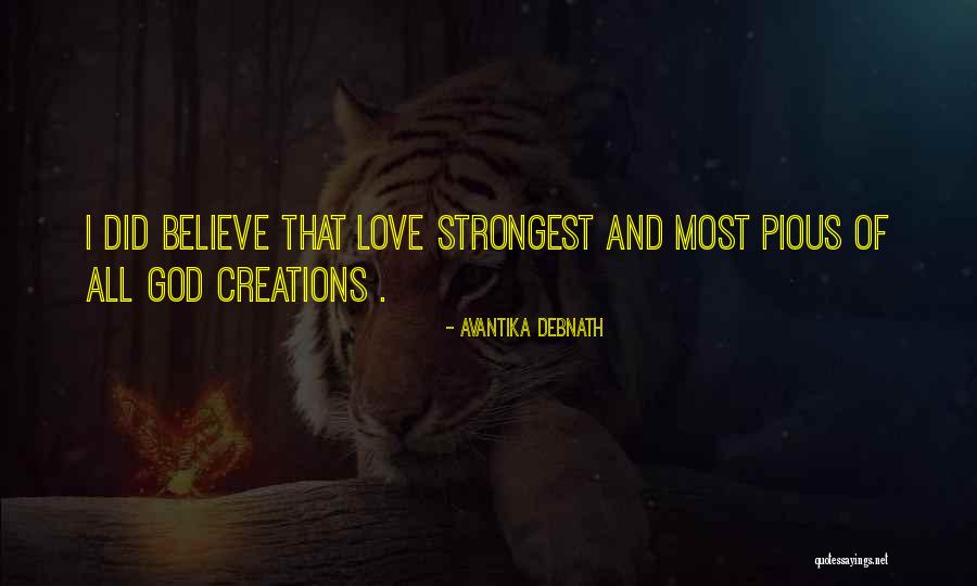 Pious Love Quotes By Avantika Debnath