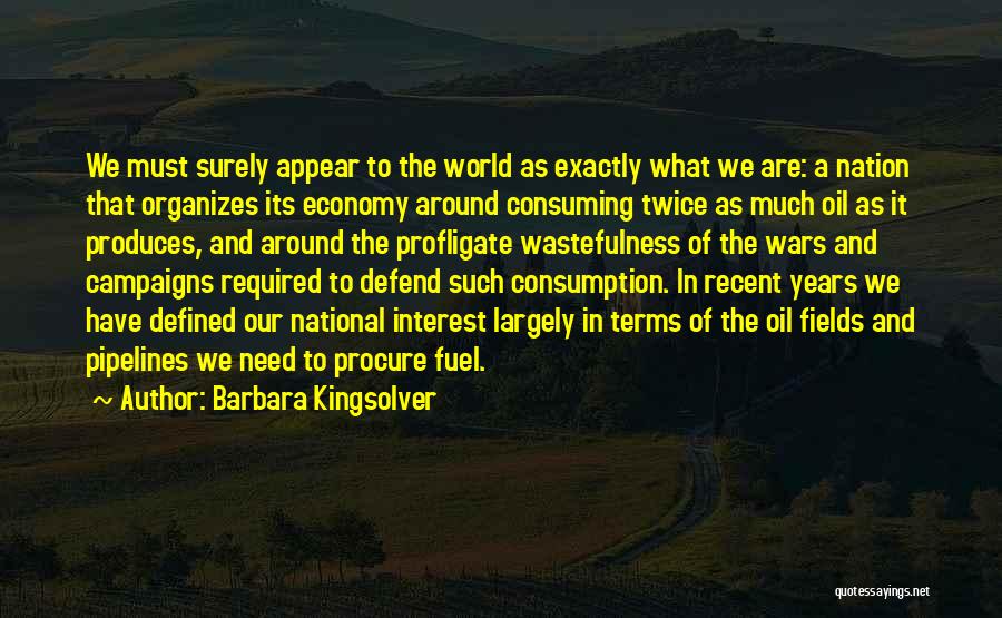 Pipelines Quotes By Barbara Kingsolver