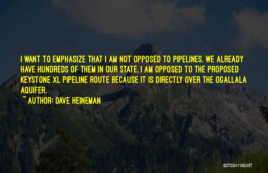 Pipelines Quotes By Dave Heineman