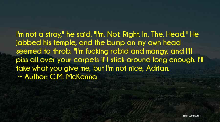 Piss Take Quotes By C.M. McKenna