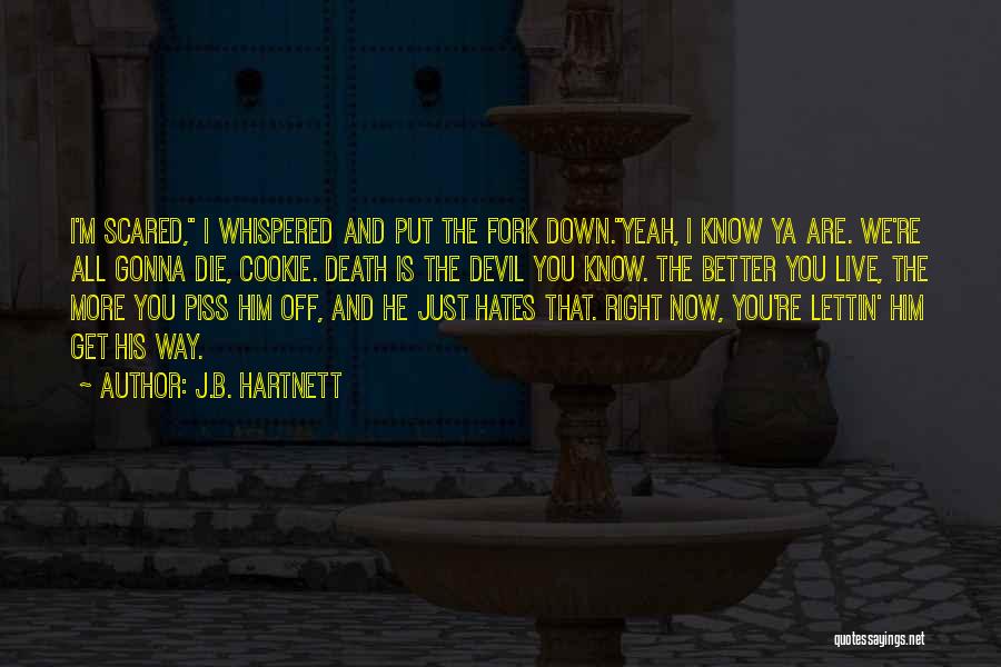 Piss You Off Quotes By J.B. Hartnett