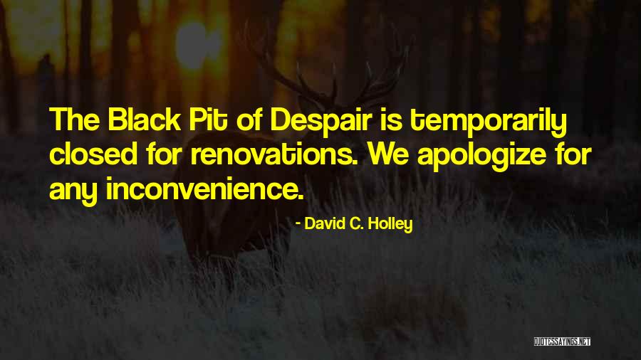 Pit Of Despair Quotes By David C. Holley