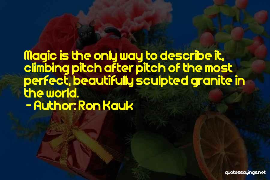 Pitch Perfect Quotes By Ron Kauk