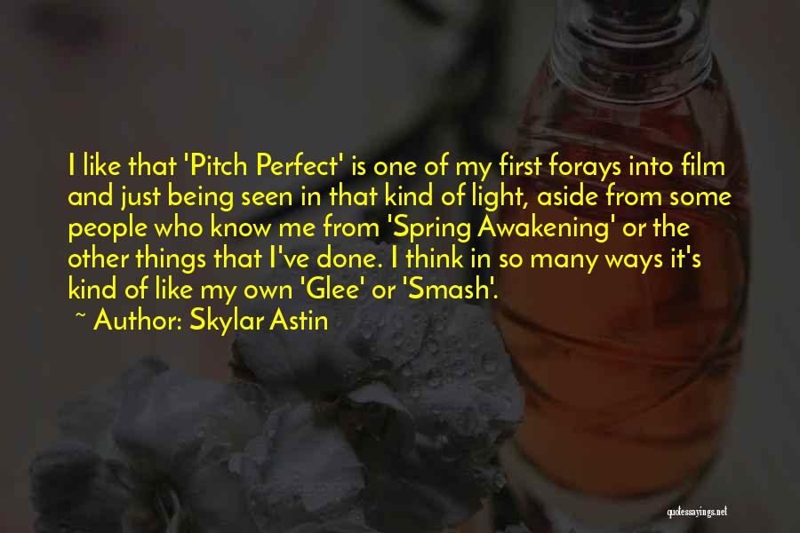 Pitch Perfect Skylar Quotes By Skylar Astin