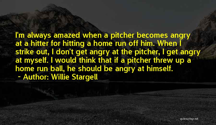 Pitcher Quotes By Willie Stargell