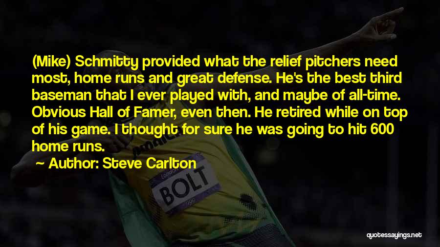 Pitchers Best Quotes By Steve Carlton