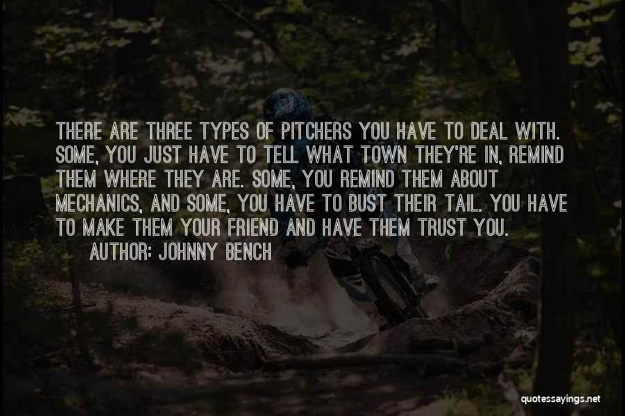 Pitchers Quotes By Johnny Bench