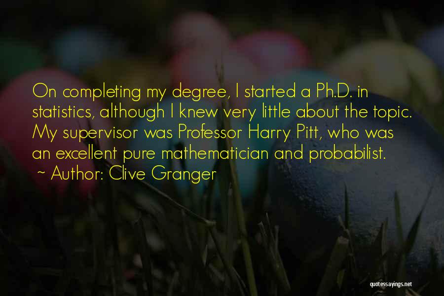 Pitt Quotes By Clive Granger