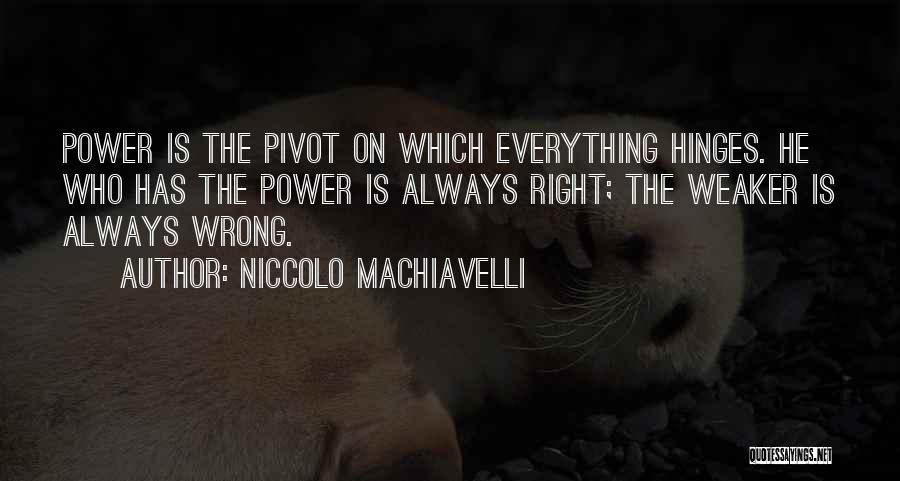 Pivot Quotes By Niccolo Machiavelli