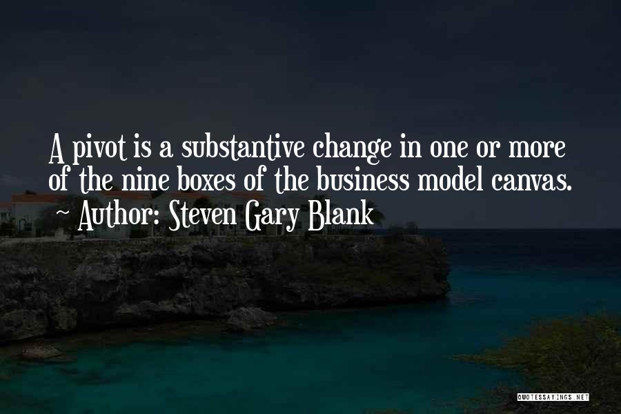 Pivot Quotes By Steven Gary Blank