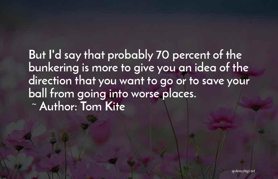 Places I Want To Go Quotes By Tom Kite