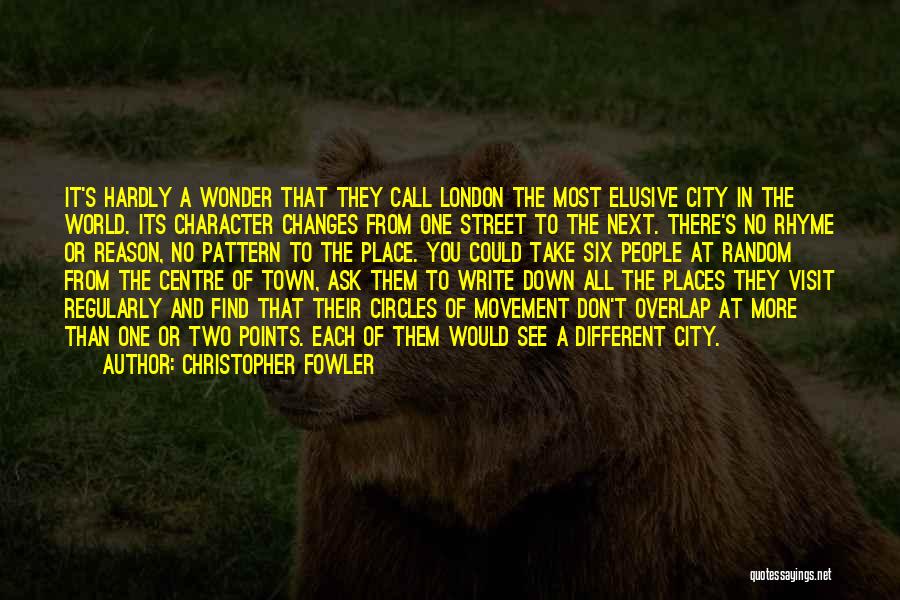 Places You Visit Quotes By Christopher Fowler