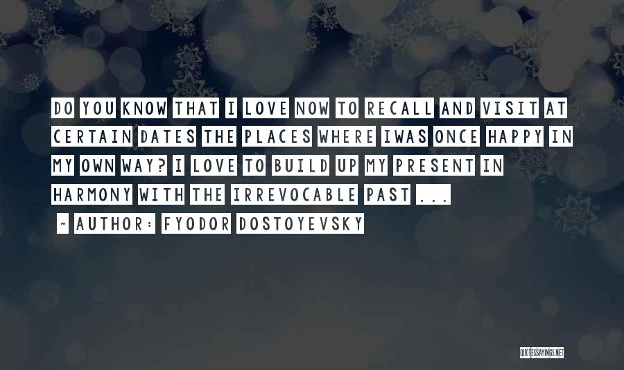 Places You Visit Quotes By Fyodor Dostoyevsky