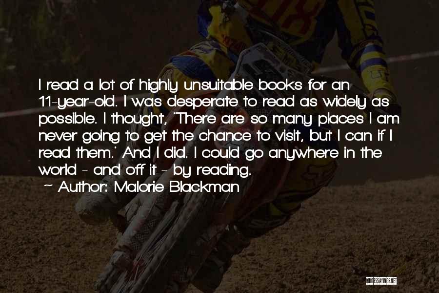 Places You Visit Quotes By Malorie Blackman