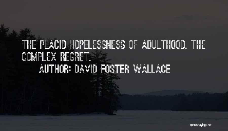 Placid Quotes By David Foster Wallace