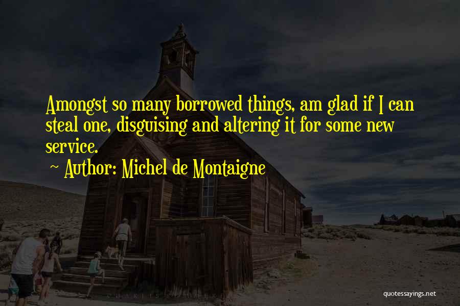 Plagiarism Quotes By Michel De Montaigne