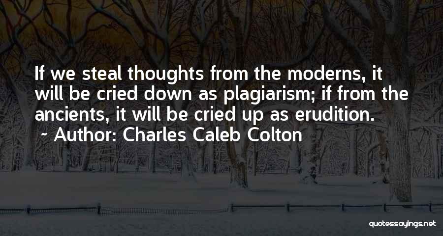 Plagiarism Too Many Quotes By Charles Caleb Colton