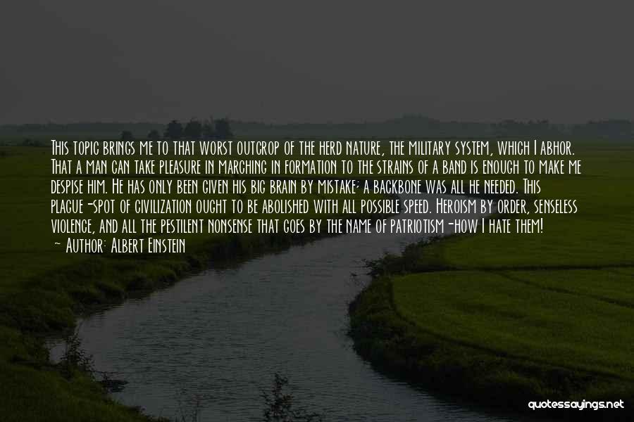 Plague Quotes By Albert Einstein