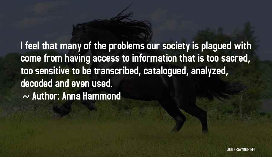 Plagued Quotes By Anna Hammond