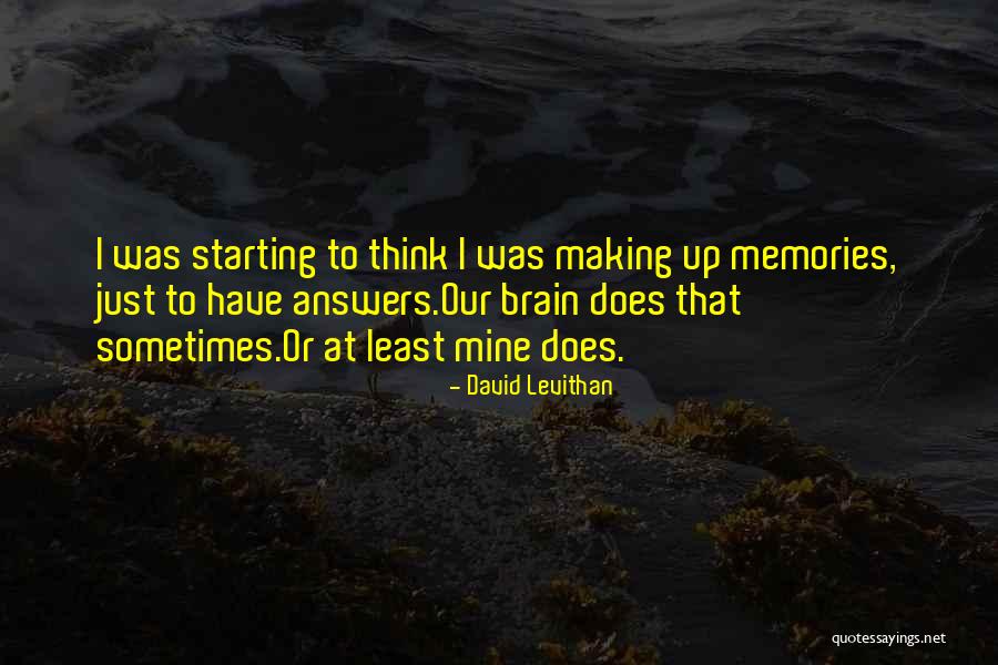 Plain Long Light Quotes By David Levithan