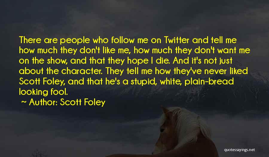 Plain Stupid Quotes By Scott Foley