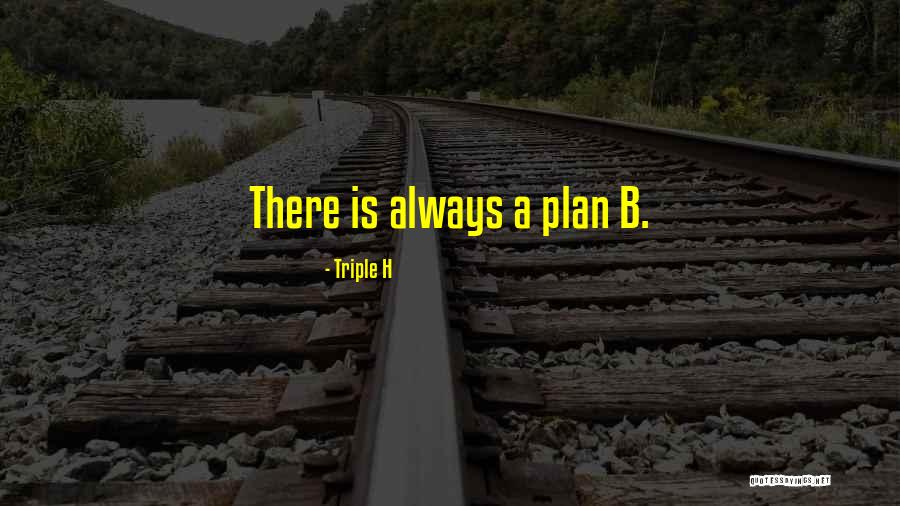 Plan A B Quotes By Triple H